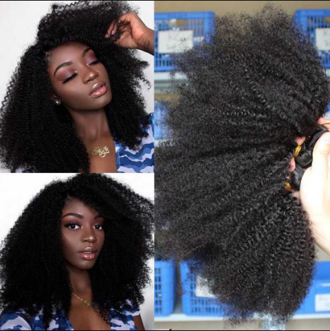 Kinky Curly Clip In Hair Extensions