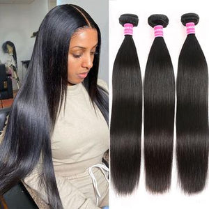 Double Weft Brazilian Hair Weave Bundles