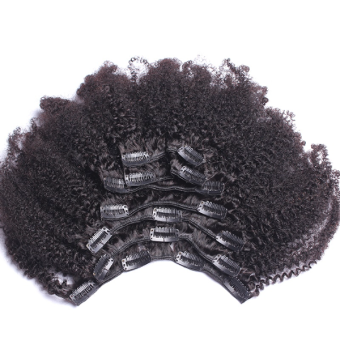 Kinky Curly Clip In Hair Extensions