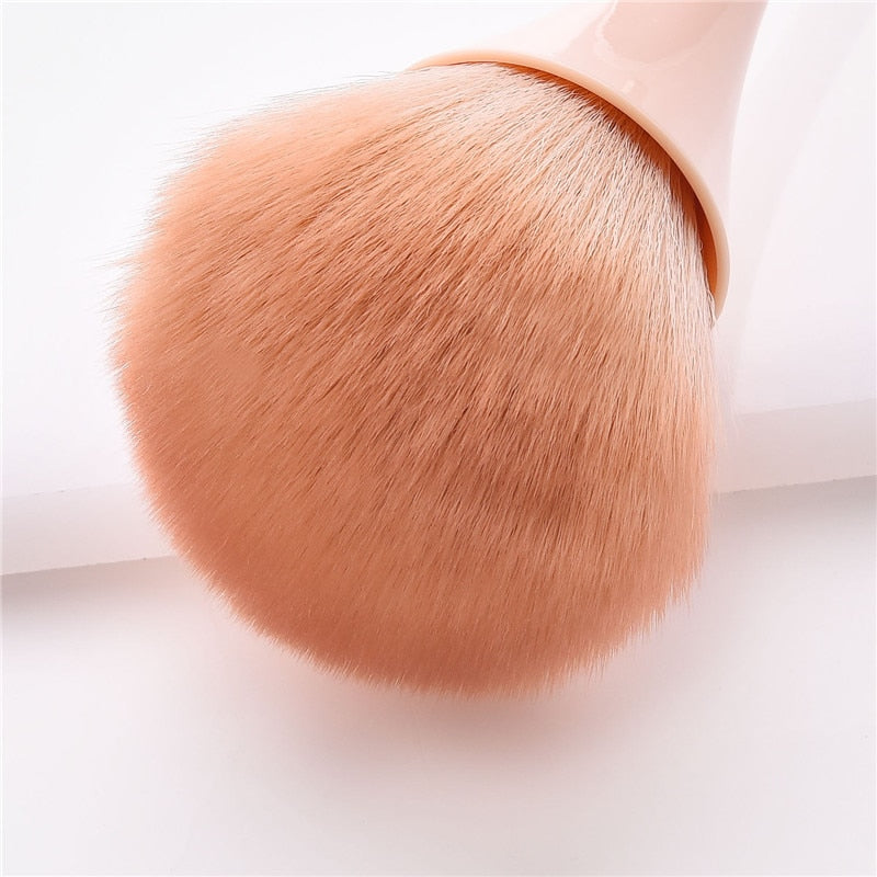 Large Rose Gold Powder Blush Brush