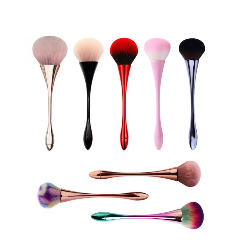 Large Rose Gold Powder Blush Brush
