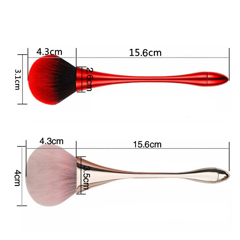 Large Rose Gold Powder Blush Brush