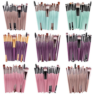 Professional makeup brushes set