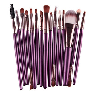 Professional makeup brushes set