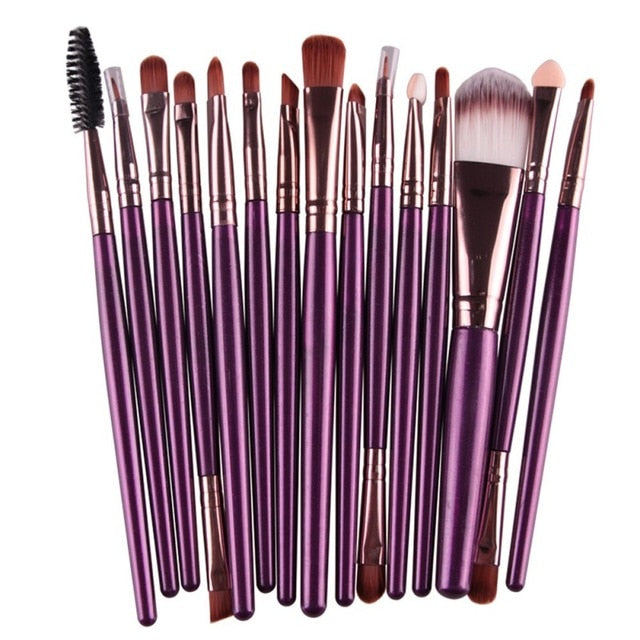 Professional makeup brushes set