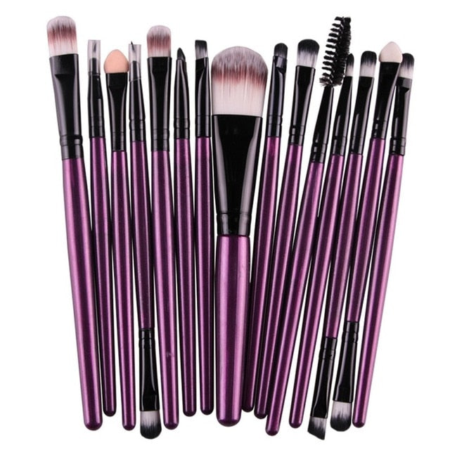 Professional makeup brushes set