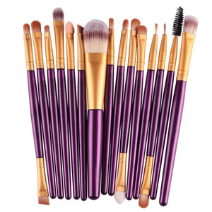 Professional makeup brushes set