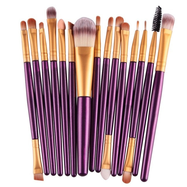 Professional makeup brushes set