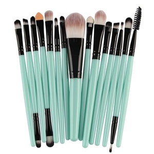 Professional makeup brushes set
