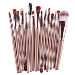 Professional makeup brushes set
