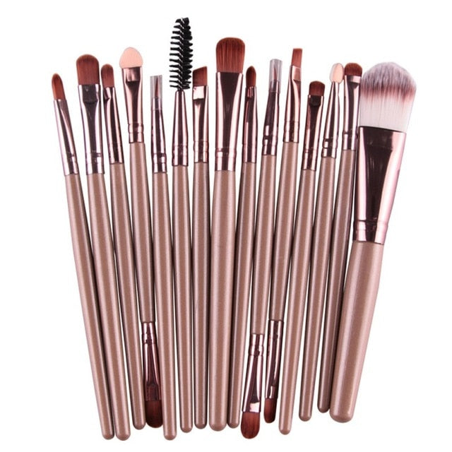 Professional makeup brushes set