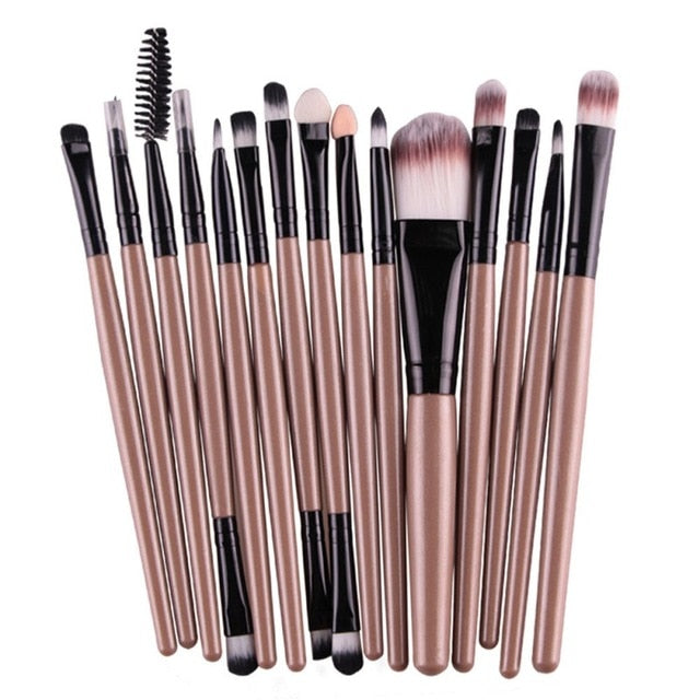 Professional makeup brushes set