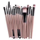 Professional makeup brushes set