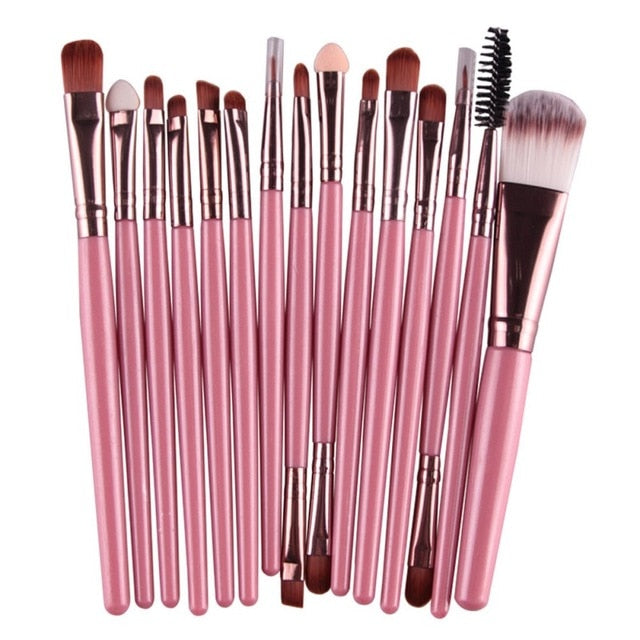 Professional makeup brushes set