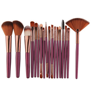 Professional makeup brushes set
