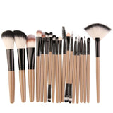 Professional makeup brushes set