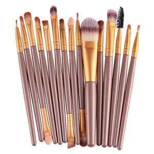 Professional makeup brushes set