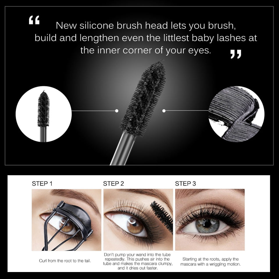4D Silk Fiber Mascara Waterproof Eyelash