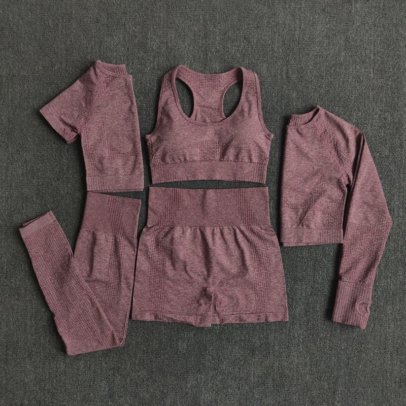 Seamless Women Yoga Set Workout Sportswear