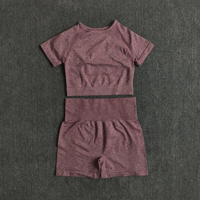 Seamless Women Yoga Set Workout Sportswear