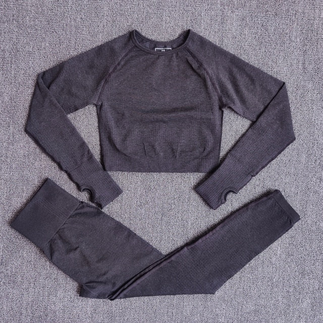 Seamless Women Yoga Set Workout Sportswear