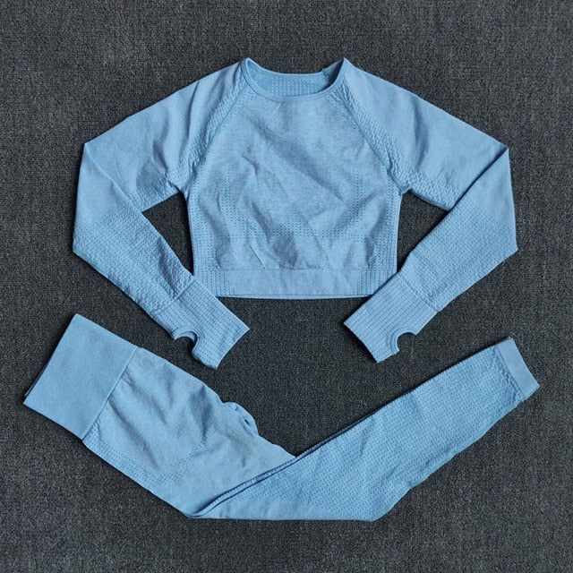 Seamless Women Yoga Set Workout Sportswear