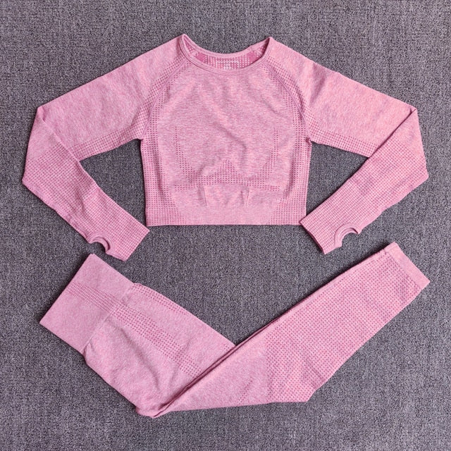 Seamless Women Yoga Set Workout Sportswear