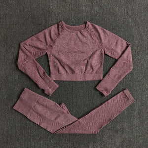 Seamless Women Yoga Set Workout Sportswear