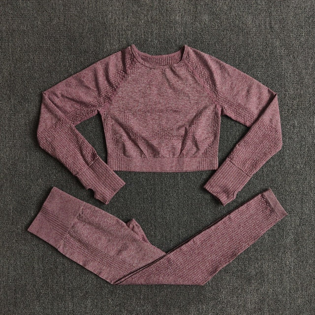 Seamless Women Yoga Set Workout Sportswear