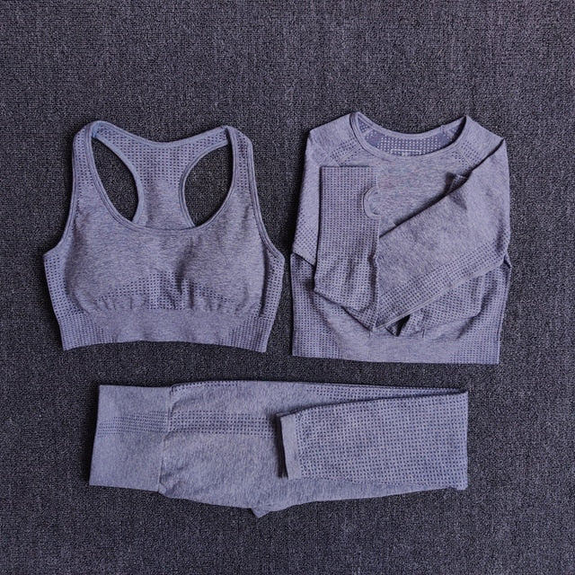 Seamless Women Yoga Set Workout Sportswear