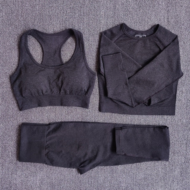 Seamless Women Yoga Set Workout Sportswear