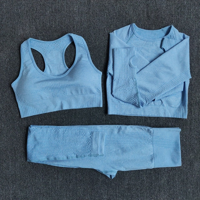 Seamless Women Yoga Set Workout Sportswear