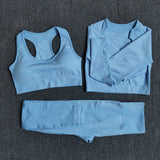 Seamless Women Yoga Set Workout Sportswear