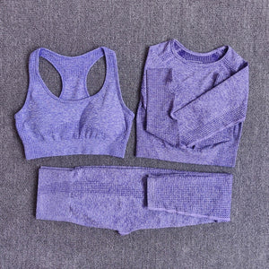 Seamless Women Yoga Set Workout Sportswear
