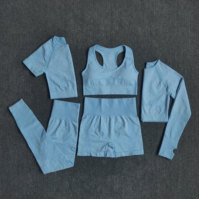 Seamless Women Yoga Set Workout Sportswear