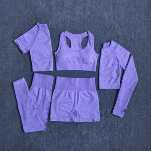 Seamless Women Yoga Set Workout Sportswear