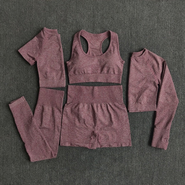 Seamless Women Yoga Set Workout Sportswear