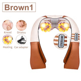 Infrared Heated Kneading Neck And Shoulder Massager