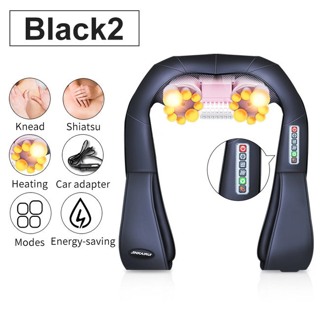 Infrared Heated Kneading Neck And Shoulder Massager