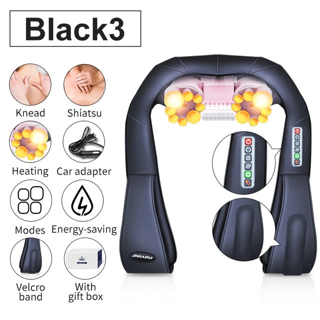 Infrared Heated Kneading Neck And Shoulder Massager