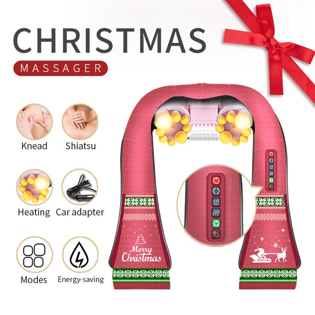 Infrared Heated Kneading Neck And Shoulder Massager