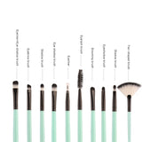 Professional makeup brushes set
