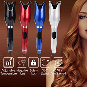 Automatic Hair Iron Curler Wand