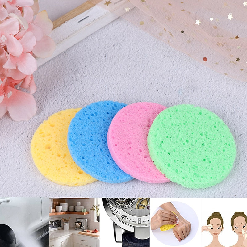 5pcs Natural Wood Fiber Face Wash Cleansing