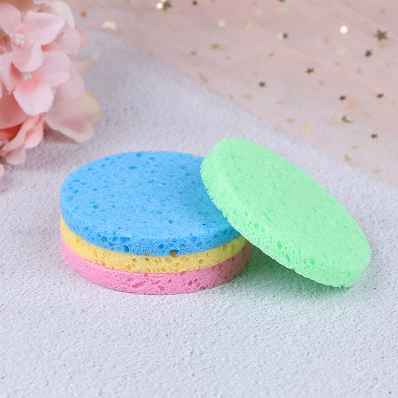 5pcs Natural Wood Fiber Face Wash Cleansing