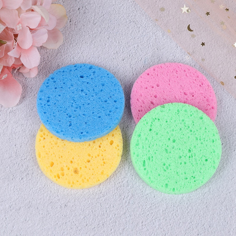 5pcs Natural Wood Fiber Face Wash Cleansing