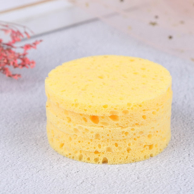 5pcs Natural Wood Fiber Face Wash Cleansing