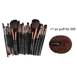 Professional makeup brushes set