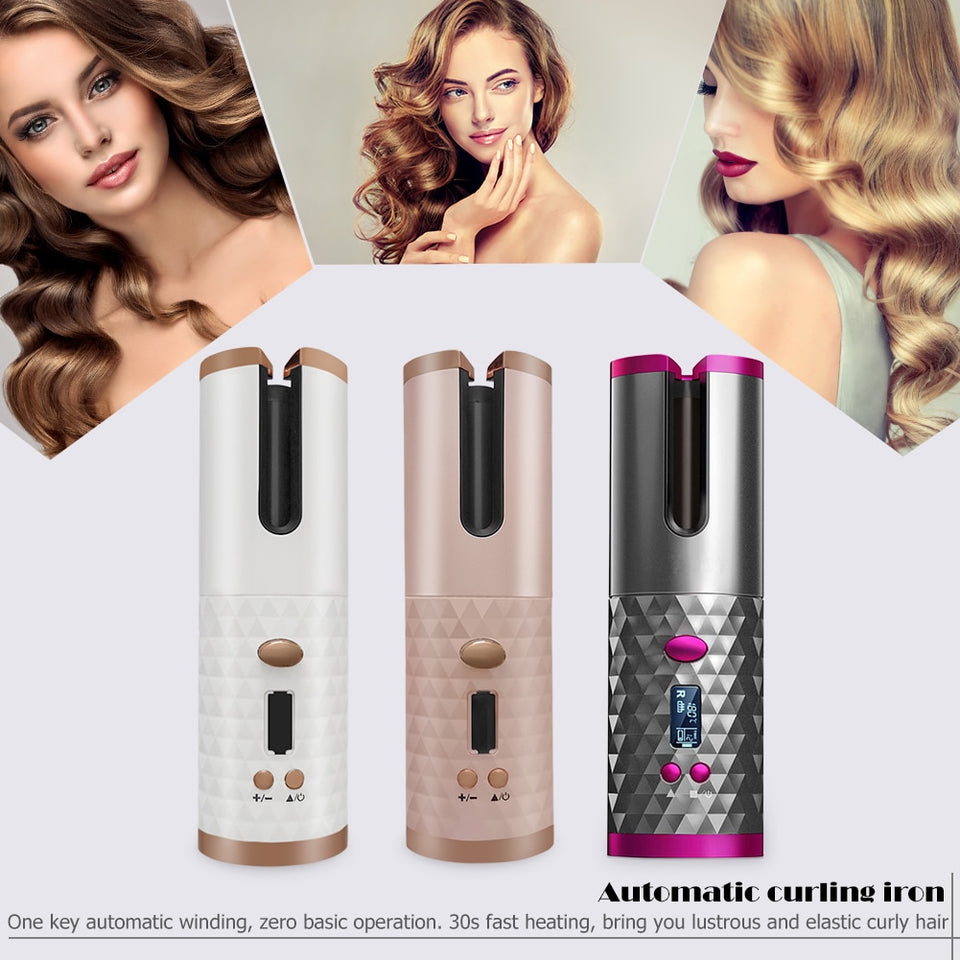Portable Wireless Automatic Curling Iron Hair