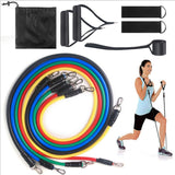 17Pcs/Set Latex Resistance Bands